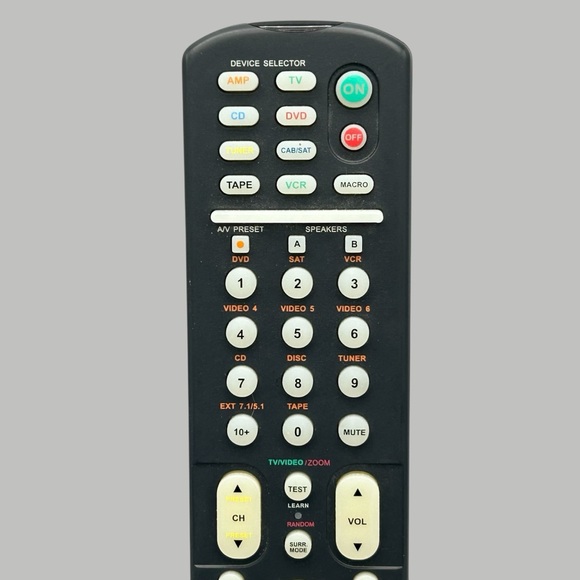 Black Multi-Device Remote Control - Picture 2 of 6